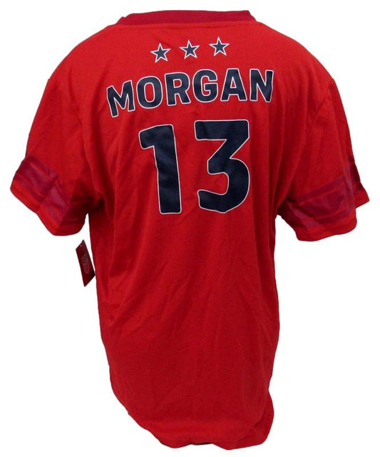 Alex Morgan Red USA Soccer Jersey UNSIGNED Size M 188197