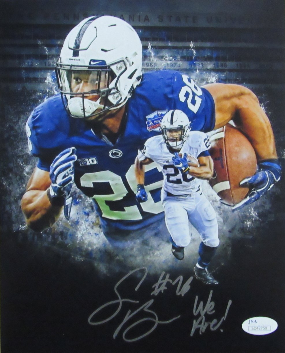 Saquon Barkley Autographed/Inscribed 8x10 Photo Penn State JSA 182847