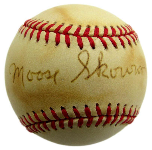 Bill Moose Skowron Autographed OAL Baseball New York Yankees JSA