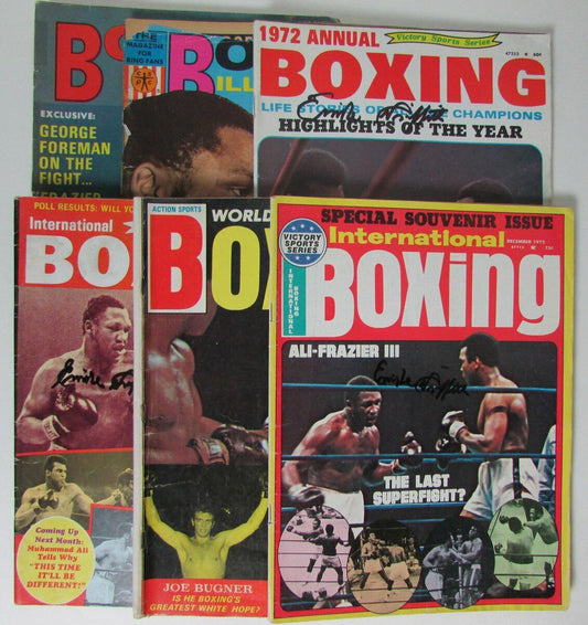 Lot of 6 Emile Griffith Signed/Autographed Boxing Magazines 1970's 147533