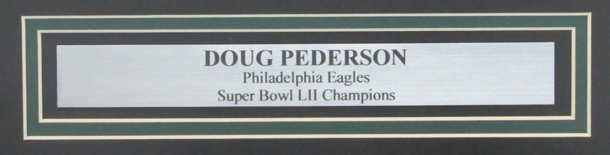 Doug Pederson Eagles Auto/Signed 16x20 Photo Super Bowl LII Framed JSA 136042