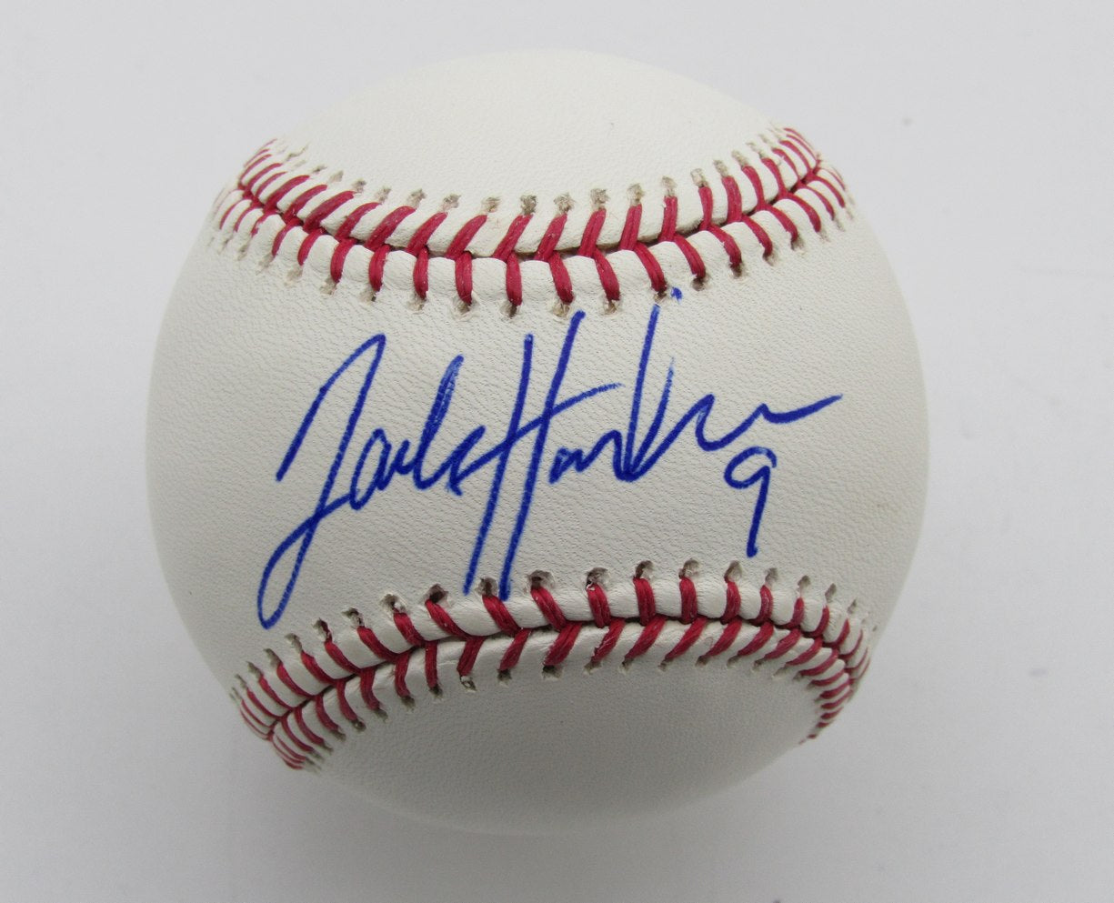 Jack Hannahan Autographed OML Baseball Cleveland Indians 180088