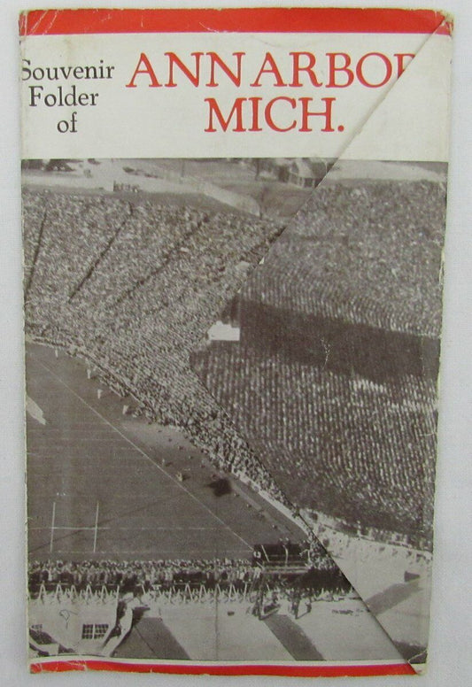 Vintage Univ. Of Michigan Postcard Souvenir Folder of Ann Arbor, MI  136364