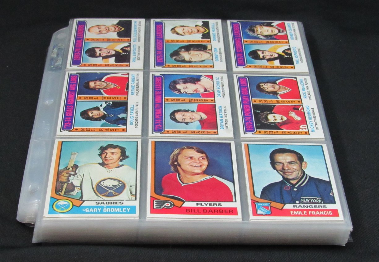 1974-75 Topps Hockey Cards Complete Set (1-264) Bobby Orr/Scotty Bowman 190164