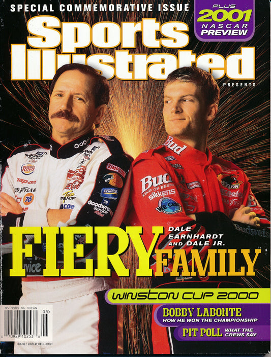 12/6/2000 Sports Illustrated Magazine NO LABEL Dale Earnhardt Dale Earnhardt Jr.