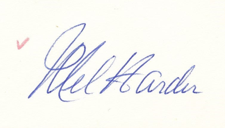 Mel Harder Signed/Auto FDC First Day Cover Envelope 1948 WS Champs 190263