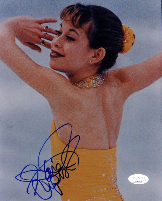 Tara Lipinski Autographed 8x10 Photo Olympic USA Figure Skating JSA