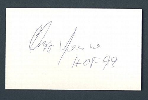 Ozzie Newsome HOF 99 Autographed/Signed 3x5 Index Card 124271