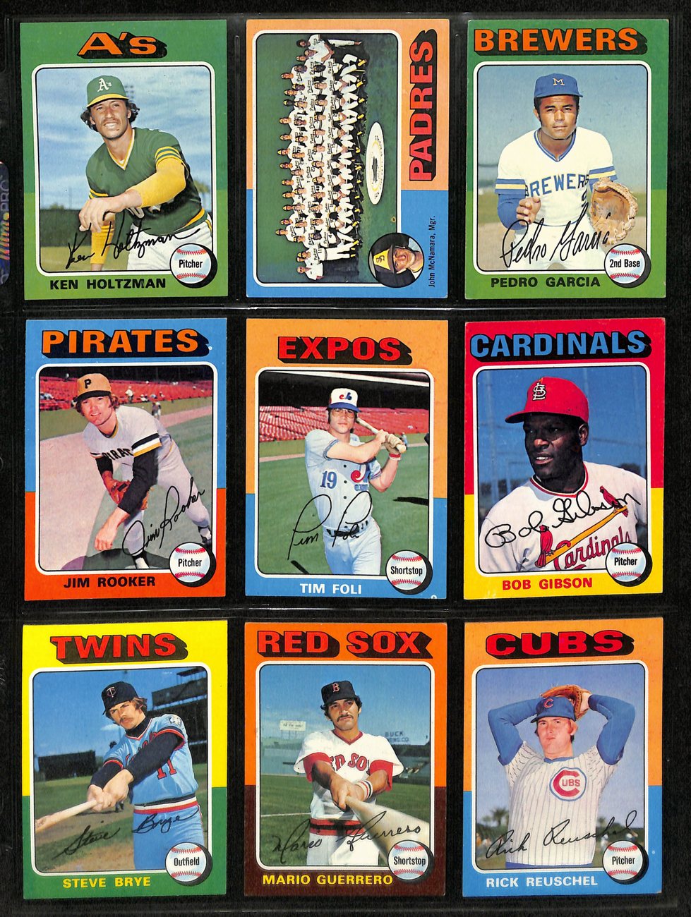 1975 Topps Baseball Card Complete Set (1-660) Brett Yount Aaron Schmidt 191964