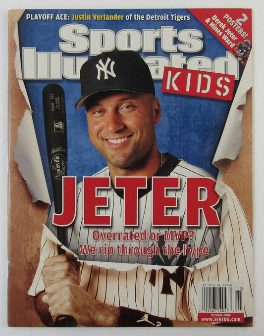 October 2006 Sports Illustrated Kids Magazine Derek Jeter on Cover NO LABEL