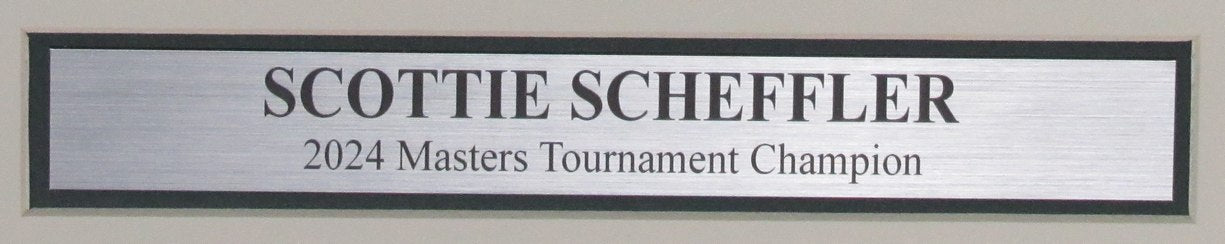 Scottie Scheffler 2024 Masters Champ Laser Engraved Photo Collage Framed 190798