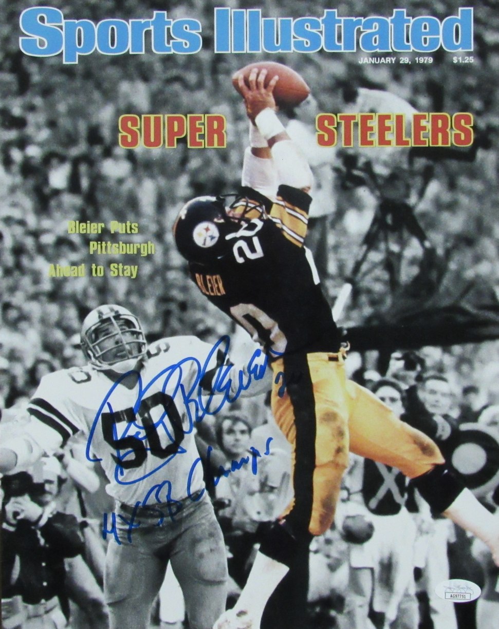 Rocky Bleier Autographed/Inscribed 11x14 Sports Illustrated Photo Steelers JSA