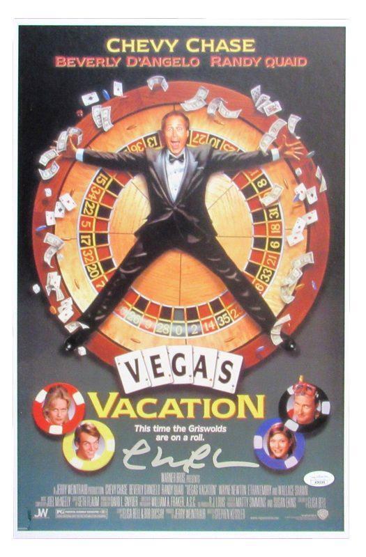 Chevy Chase Autographed 11x17 Movie Poster "Vegas Vacation" JSA