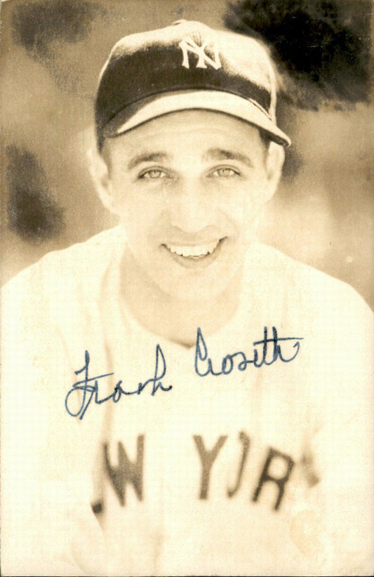 Frank Crosetti New York Yankees d.2002 Signed/Autographed Postcard 162519