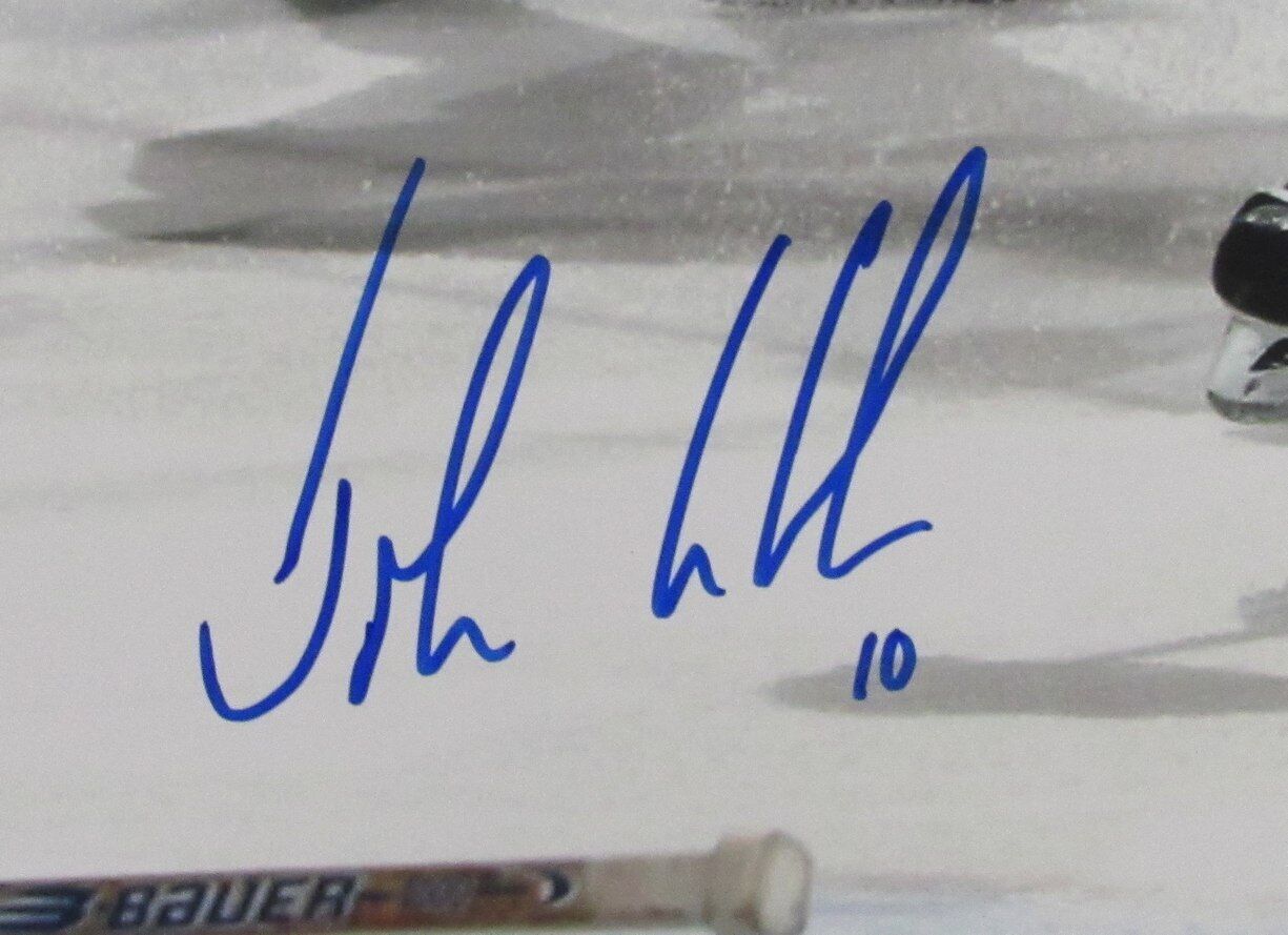 John LeClair Autographed 16x20 Photo Philadelphia Flyers JSA SV