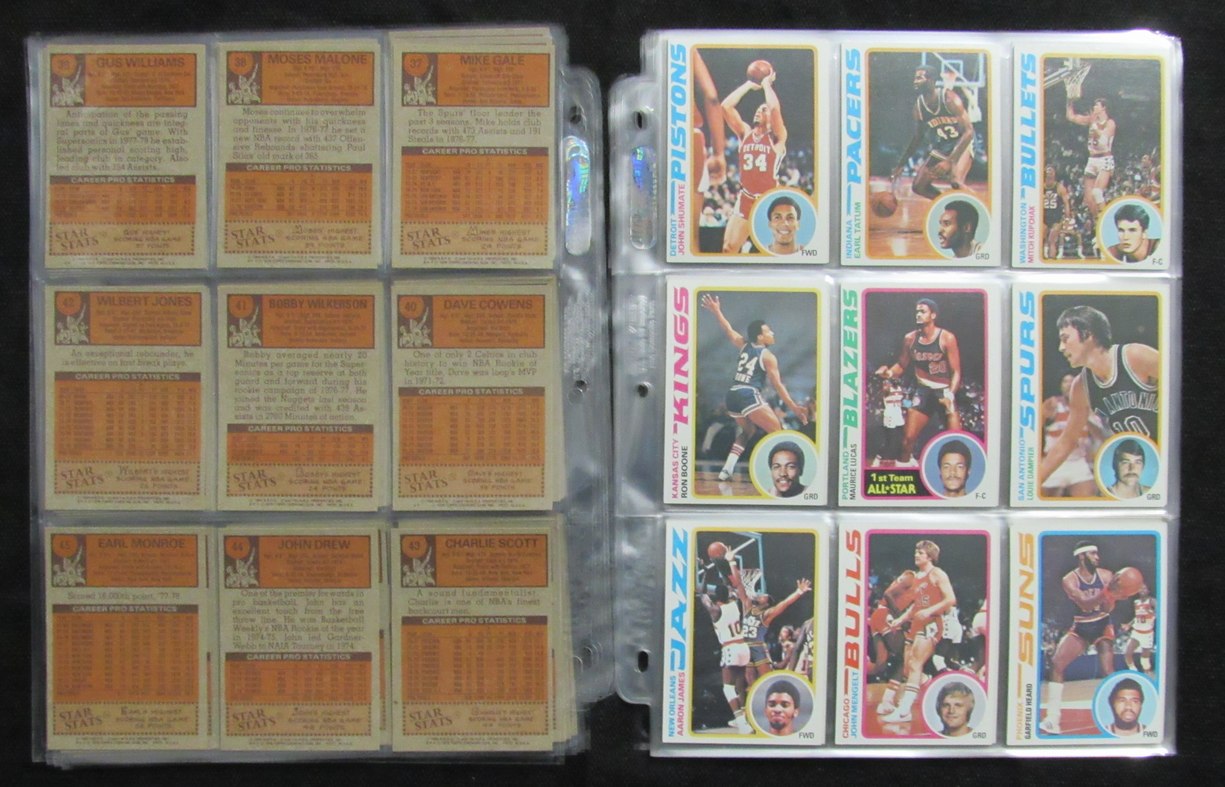 1978-79 TOPPS Basketball Complete Set (132) Erving Maravich Abdul-Jabbar 190309