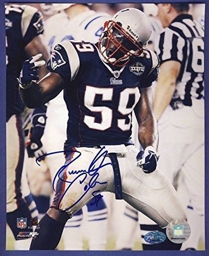 ROOSEVELT COLVIN Patriots Signed 8x10 Photo PSA/DNA 132530