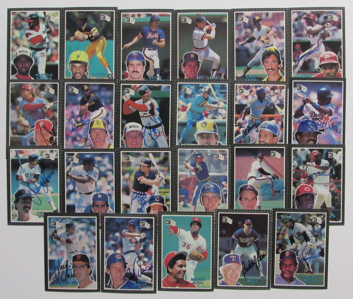 Lot of 23 Signed/Autograph 1985 Donruss Action All Stars Jumbo Postcards 166772