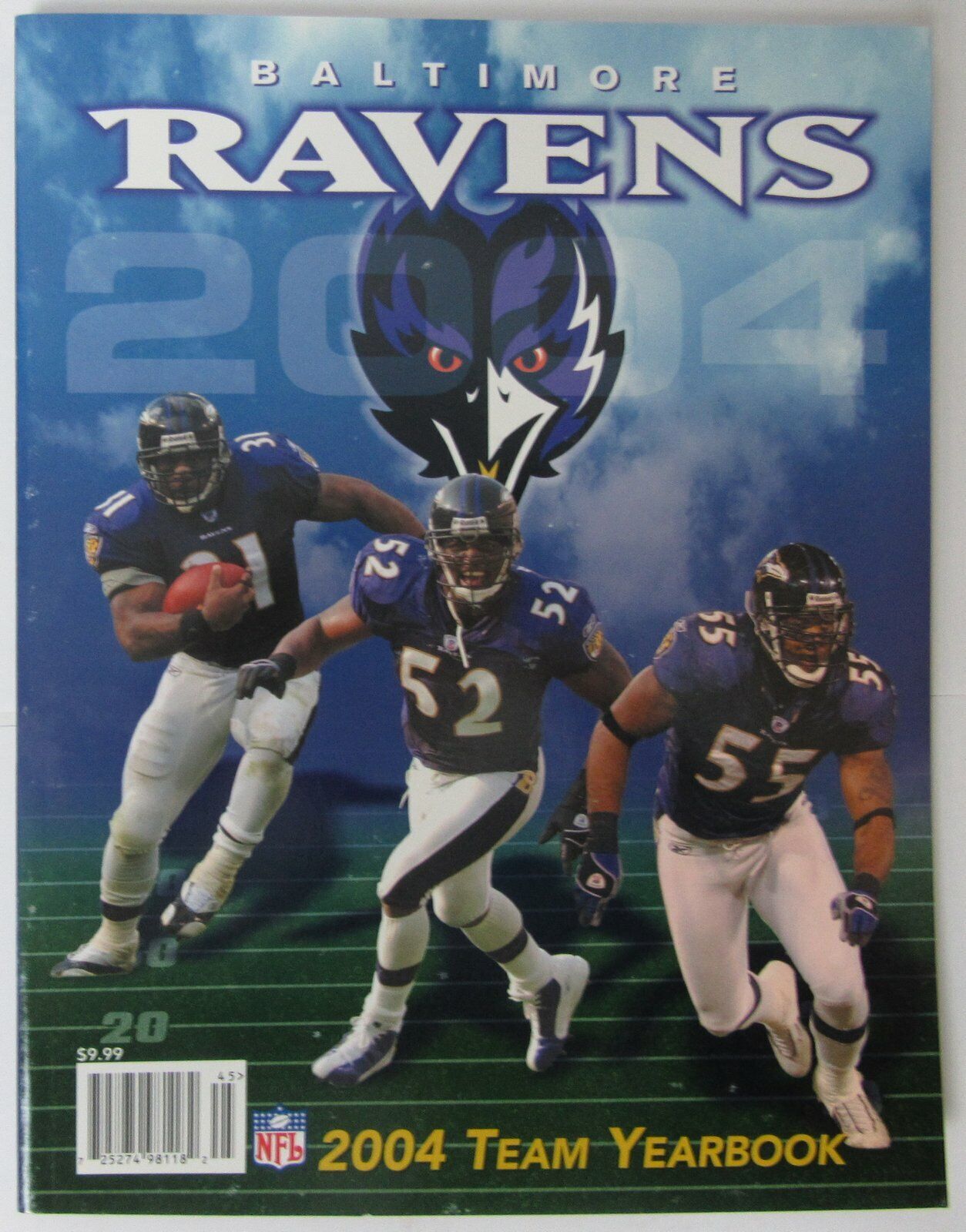 2004 Baltimore Ravens NFL Football Official Team Yearbook 145543