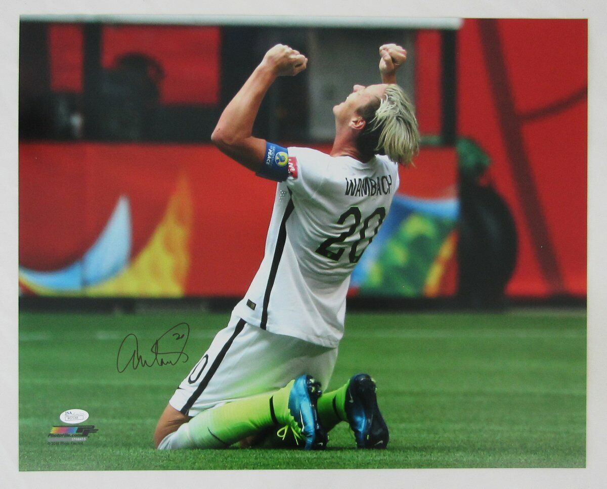 Abby Wambach US Soccer USWNT World Cup Autographed/Signed 16x20 Photo JSA 132201