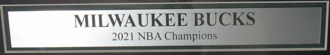 Milwaukee Bucks NBA Champs 2021 Milwaukee Sentinel Newspaper Framed 162955