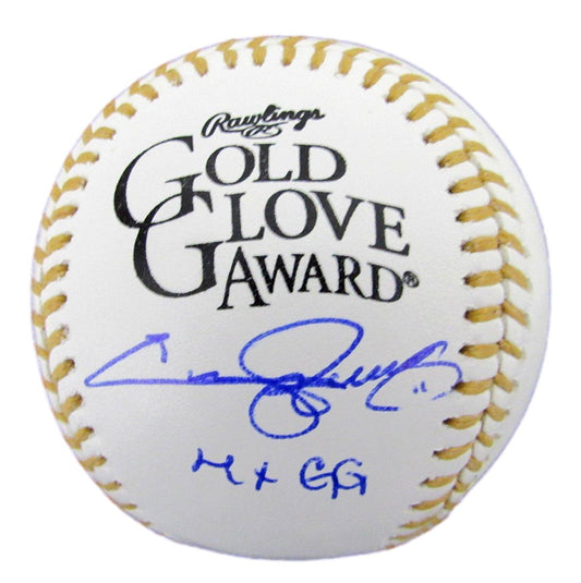 Jimmy Rollins Signed/Inscribed Gold Glove Award Baseball Phillies PSA/DNA 189596