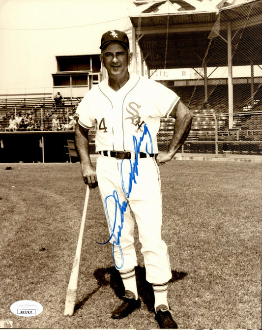 Luke Appling HOF Signed/Autographed 8x10 Photo Chicago White Sox JSA 191544