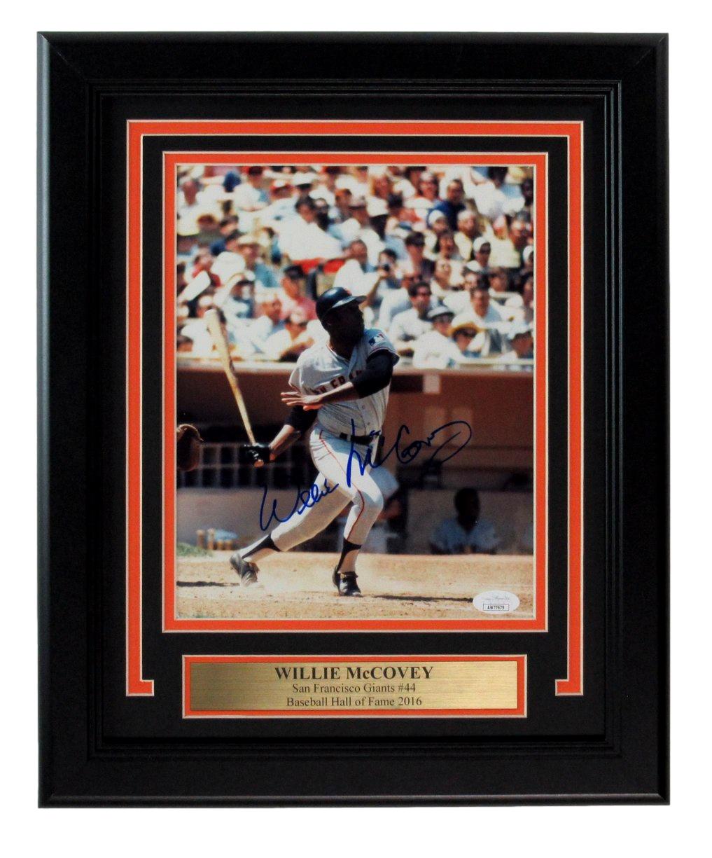 Willie McCovey HOF Signed/Auto 8x10 Photo San Francisco Giants Framed JSA 190837