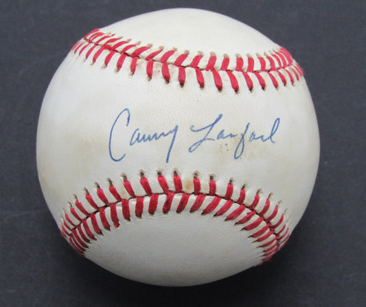 Carney Lansford Oakland A's Signed/Autographed  Rawlings OAL Baseball JSA 189862