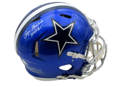 Roger Staubach HOF Autographed/Insc Full Size Flash Authentic Helmet Cowboys BAS