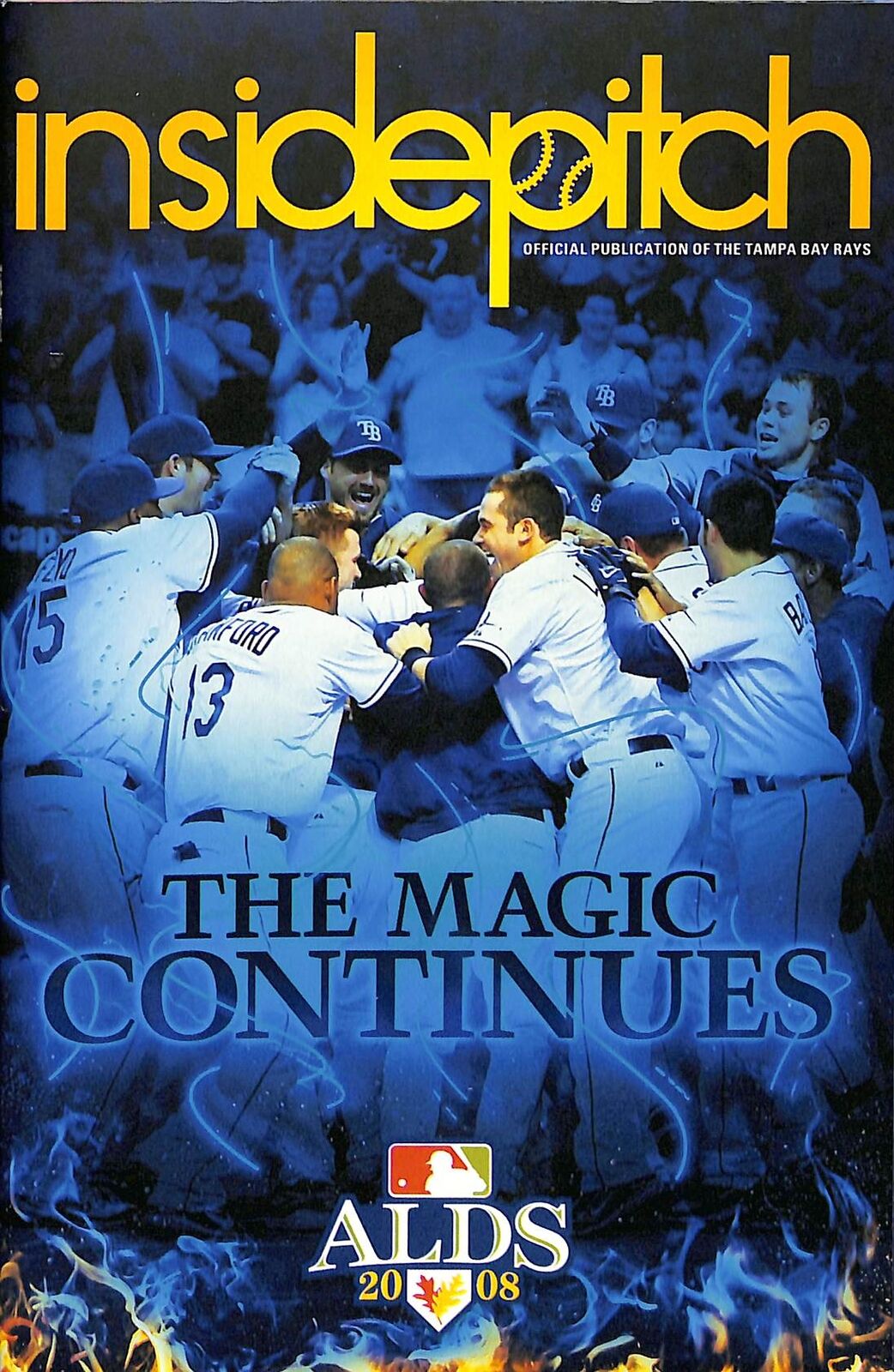 2008 ALDS Tampa Bay Rays vs. Chicago White Sox Program Unscored 180737