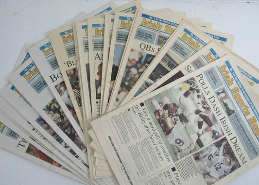 Lot of 22 1994 Notre Dame Irish Sports Report Magazines 148715