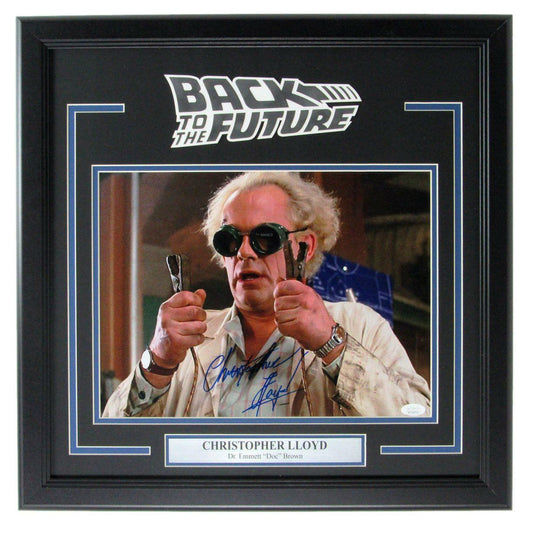 Christopher Lloyd Signed 11x14 "Back to the Future" Photo Framed JSA 161730