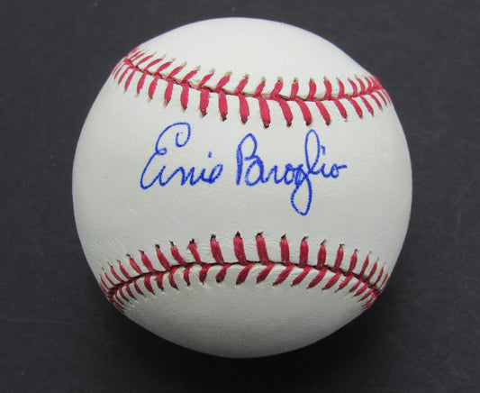 Ernie Broglio St. Louis Cardinals d.2019 Signed/Auto OML Baseball JSA 189857