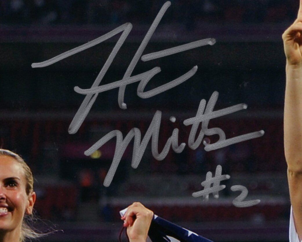 Heather Mitts USWNT #2 Autographed/Signed Color 8x10 Photo jSA 136722