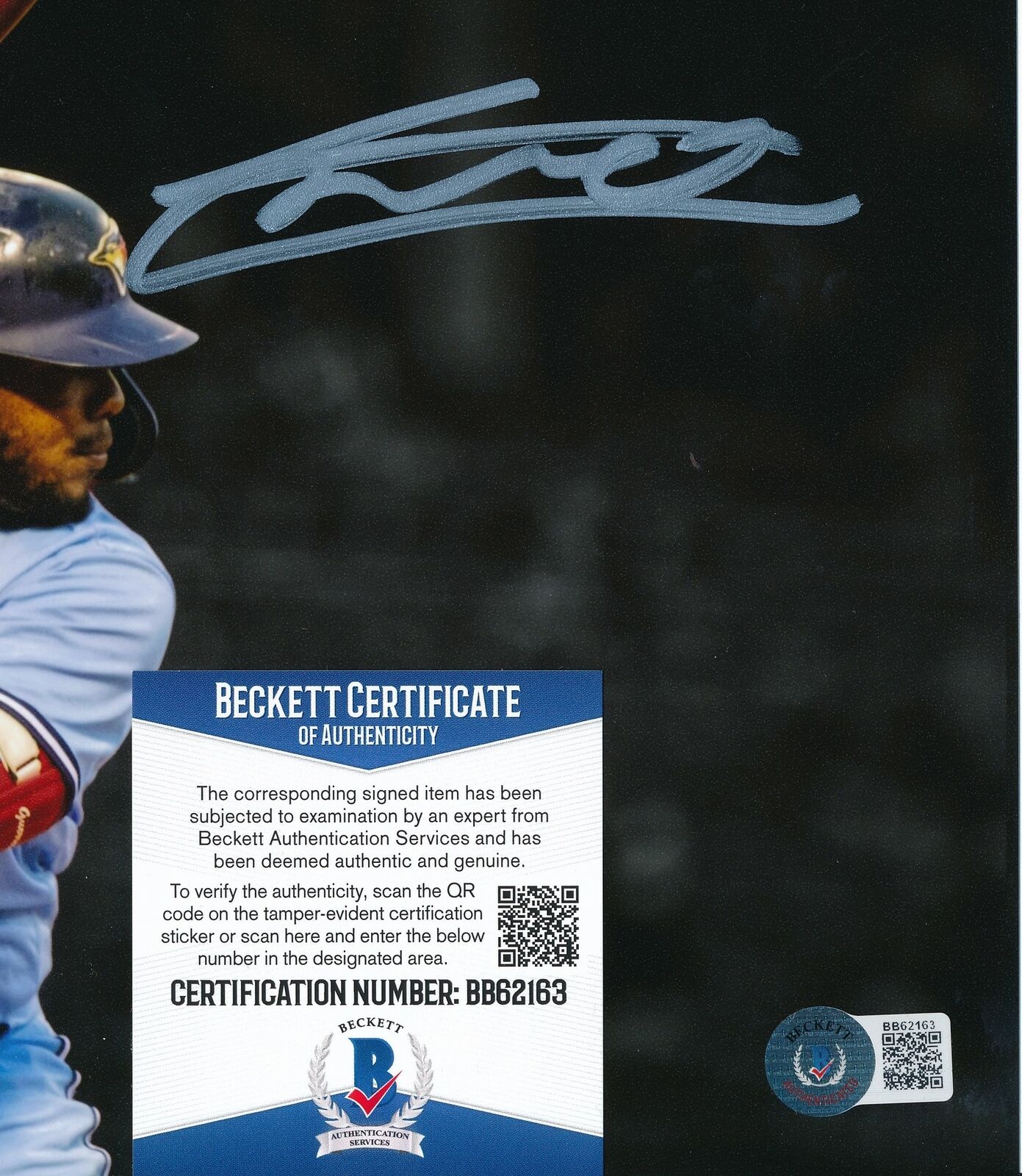 Vladimir Guerrero JR. Toronto Blue Jays Signed/Auto 8x10 Photo BAS 162327