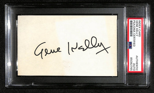 Gene Kelly Signed 3x5 Index Card "White Christmas" PSA/DNA 183947