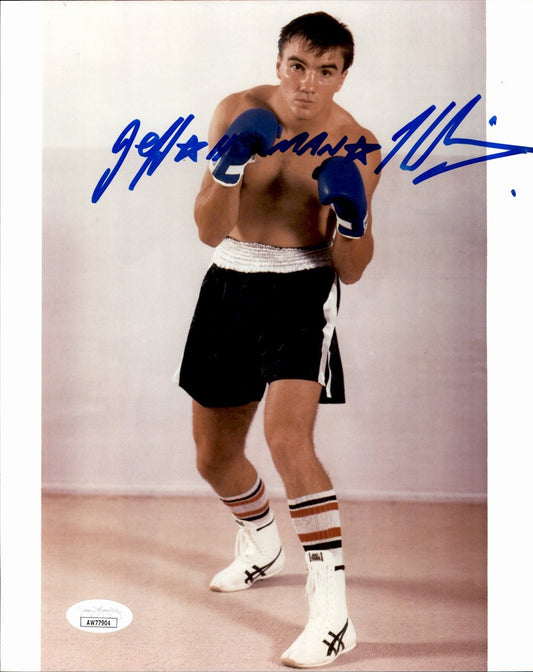 Jeff "Hitman" Harding Signed/Autographed 8x10 Boxing Photo JSA 191040