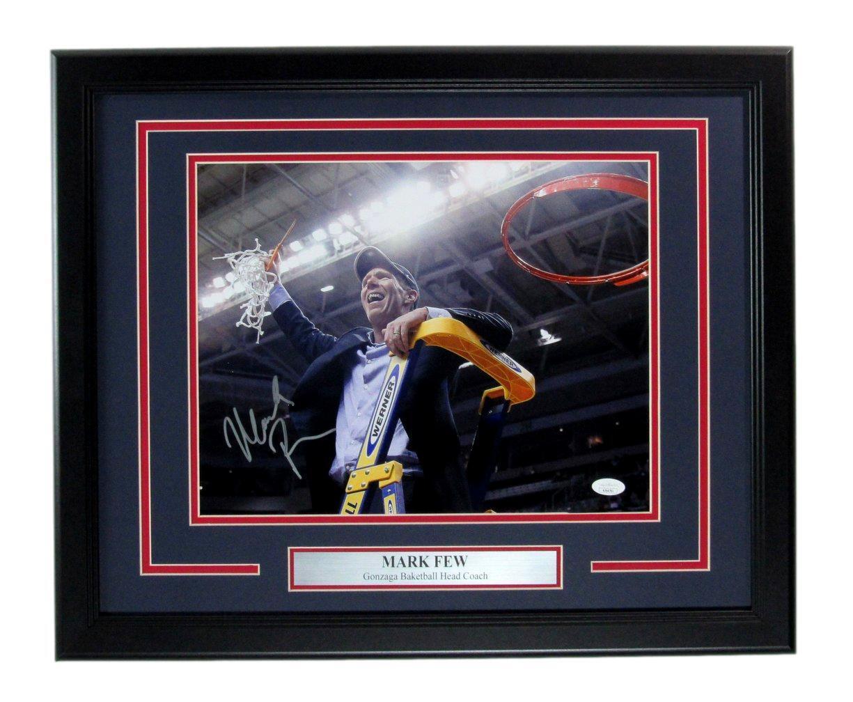 Mark Few Autographed 11x14 Photo Gonzaga Basketball Coach Framed JSA