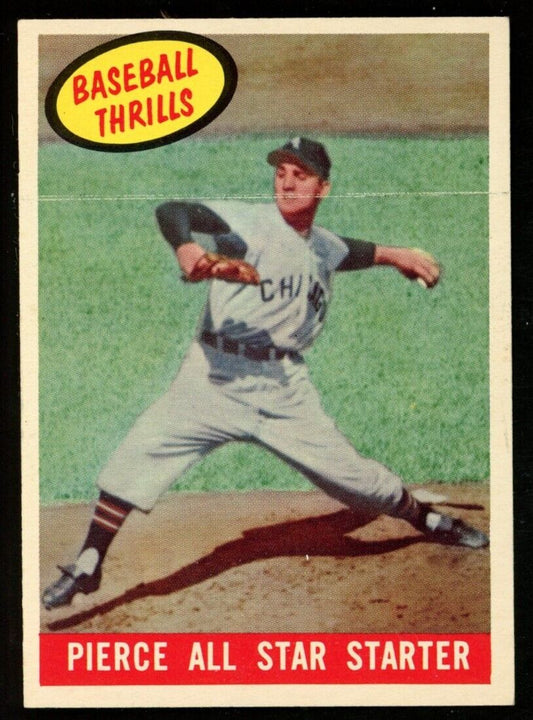 1959 Topps Baseball Billy Pierce A.L All-Star Starter #466 Chicago White Sox