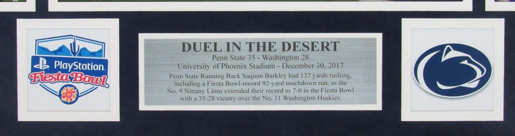 Penn State "Duel in the Desert" 2017 Fiesta Bowl Win Framed Collage