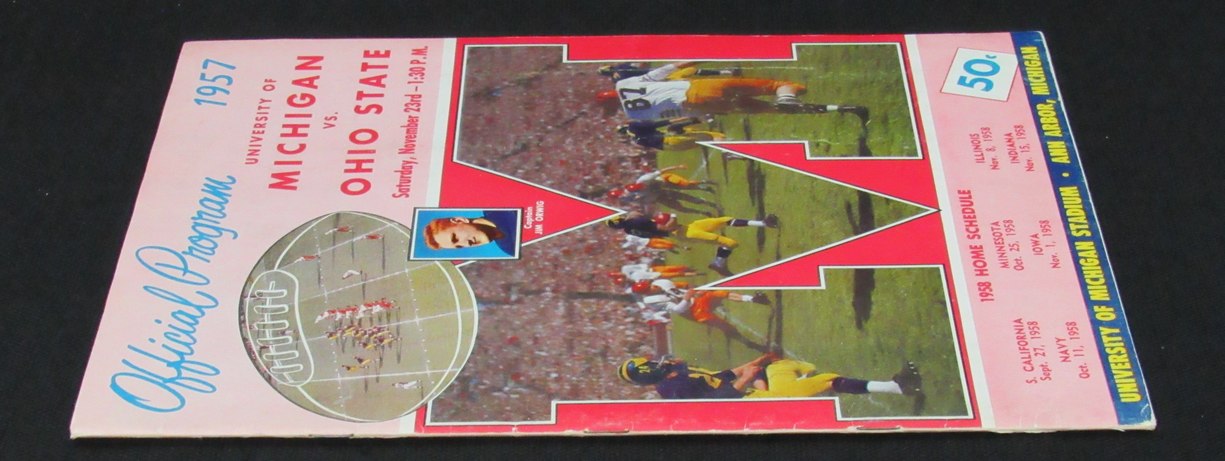 Vintage 11/23/1957 Michigan vs Ohio State Football Program - The Game 188737