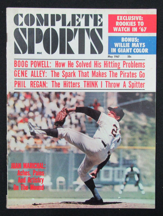 May 1967 Complete Sports Magazine Juan Marichal HOF SF Giants Cover 185543