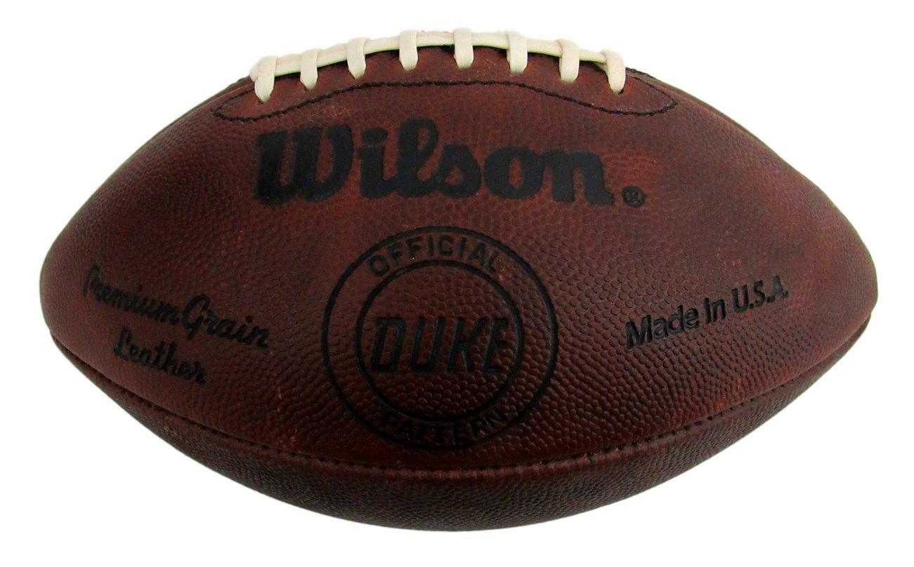 Raymond Berry Signed/Autographed HOF Leather Official Duke Football JSA 152836