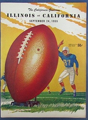 1955 The California Gridiron Illinois v. California Program 127006