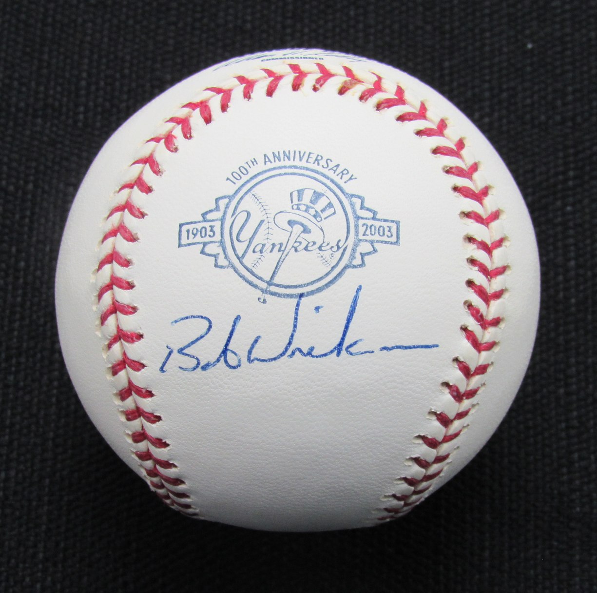 Bob Wickman Signed/Auto Yankees 100th OML Baseball JSA  186961