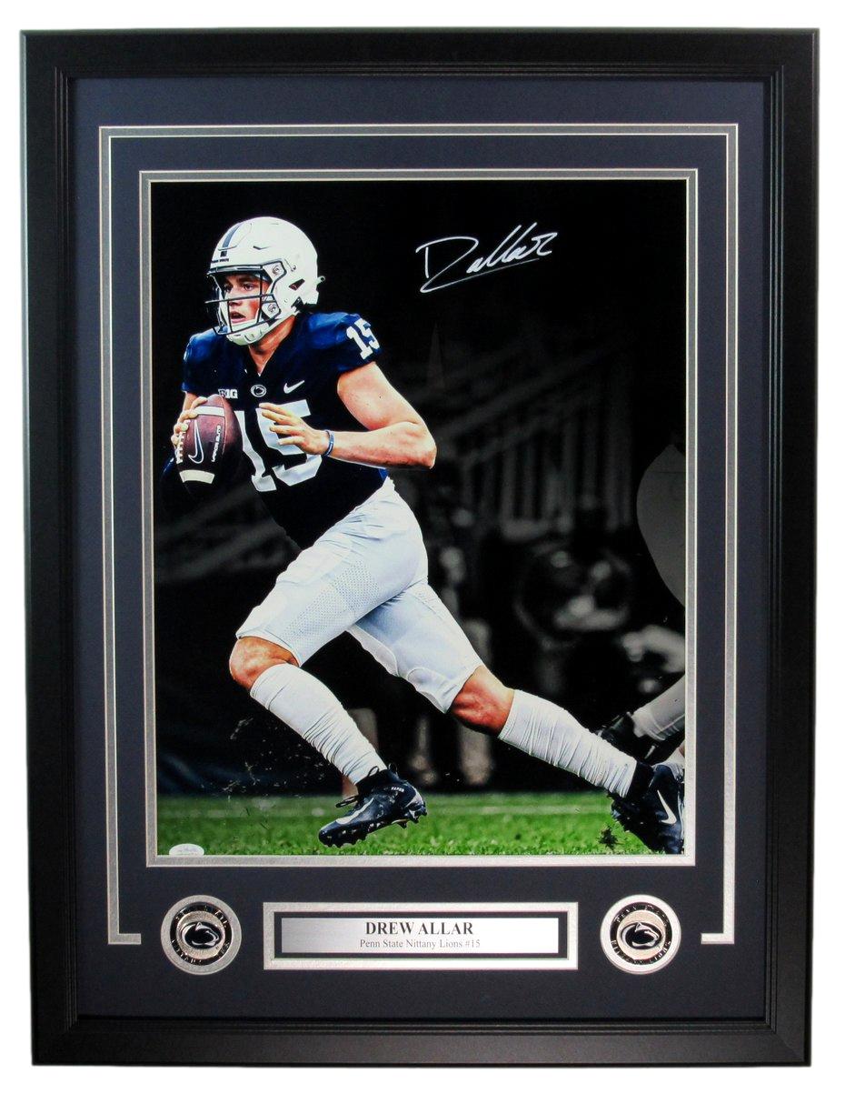 Drew Allar Autographed 16x20 Photo Penn State Framed JSA 183359