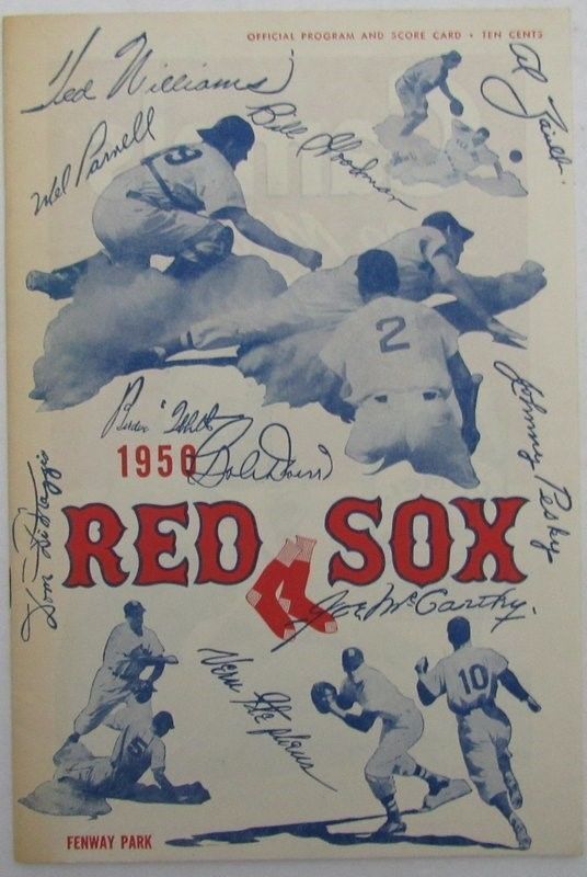 1950 Red Sox vs. Senators Program/Scorecard UNSCORED 129759