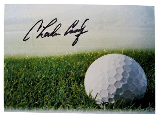 Charles Coody 1971 Masters Champion Autographed 3. 5x5.5 Golf Ball Photo