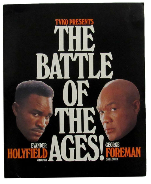 1991 Championship Boxing Evander Holyfield vs. George Foreman Press Kit 167433